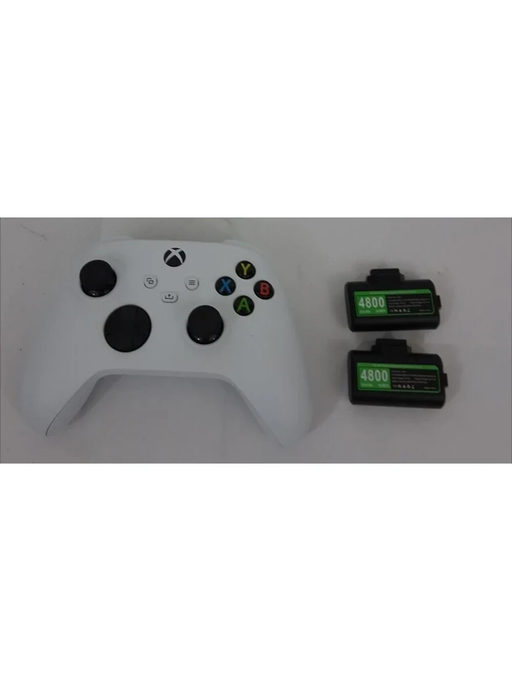 MS Xbox Series X S Wireless Controller White Excellent M1106909-007 2 Batteries